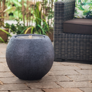 Heissner Tuinfontein | Heissner | Bolvormig | 50 x 50 x 43 cm (Led, Zwart) 3010671037 K170130001