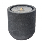 Tuinfontein | Heissner | Cilindervormig | 41 x 41 x 45 cm (Led, Grijs)