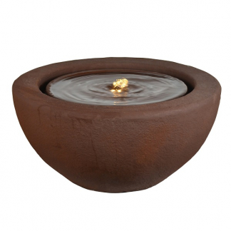 Heissner Tuinfontein | Heissner | Halfrond (50 x 50 x 25 cm, led, Roestkleurig) 3010671046 K170130006 - 1