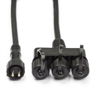 Heissner Vijver connector | Heissner | 2 Polig (Waterdicht, 3 aansluitingen, Warm wit licht, 5 m) 3010560032 K170130081