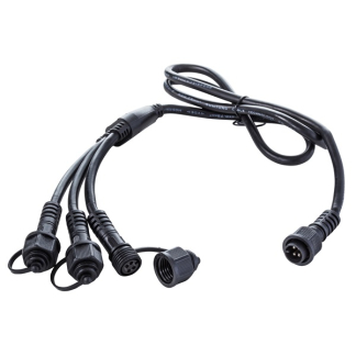 Heissner Vijver connector | Heissner | 4 Polig (Waterdicht, 3 aansluitingen, Alle kleuren licht, 1 m) 3010560052 K170130084 - 2