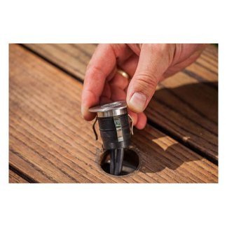 Heissner Vlonder spot | Heissner | 1W (Vlondermontage, RVS, Warm wit, Rond) 3010560020 K170130117 - 3