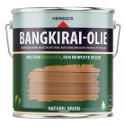 Bangkirai olie | Hermadix | 2.5 liter (Naturel bruin, Mat, Hardhout, Waterbasis)