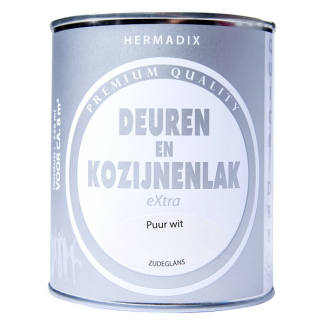 Hermadix Deur- en kozijnlak | Hermadix | 750 ml (Puur wit, Zijdeglans, Waterbasis) 25.754.05 K180107196 - 