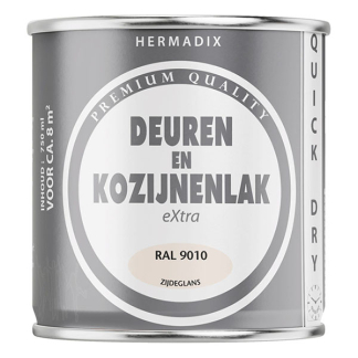 Hermadix Deur- en kozijnlak | Hermadix | 750 ml (RAL 9010, Zijdeglans, Waterbasis) 25.754.08 K180107198 - 1