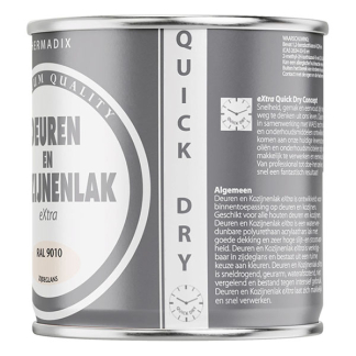 Hermadix Deur- en kozijnlak | Hermadix | 750 ml (RAL 9010, Zijdeglans, Waterbasis) 25.754.08 K180107198 - 2