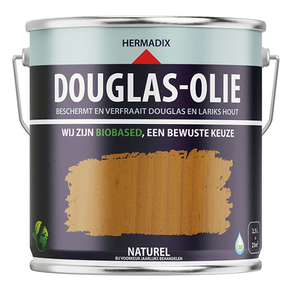 Hermadix Douglas olie | Hermadix | 2.5 liter (Naturel, Mat, Waterbasis) 25.895.02 K180107210 - 1