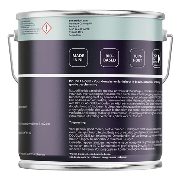 Hermadix Douglas olie | Hermadix | 2.5 liter (Naturel, Mat, Waterbasis) 25.895.02 K180107210 - 2