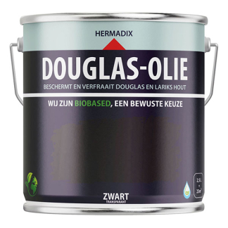 Hermadix Douglas olie | Hermadix | 2.5 liter (Zwart, Mat, Waterbasis) 25.898.02 K180107212 - 1