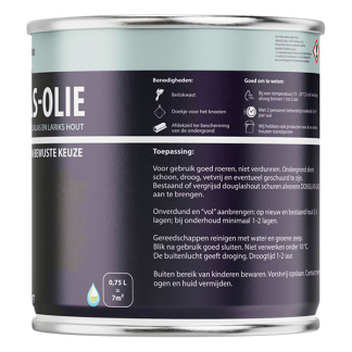 Hermadix Douglas olie | Hermadix | 750 ml (Zwart, Mat, Waterbasis) 25.898.01 K180107211 - 2