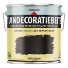 Houtbeits | Hermadix | 2.5 liter (Nero zwart, Tuinhout, Waterbasis)