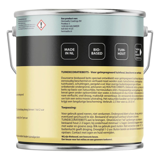 Hermadix Houtbeits | Hermadix | 2.5 liter (Nero zwart, Tuinhout, Waterbasis) 25.872.02 K180107204 - 2