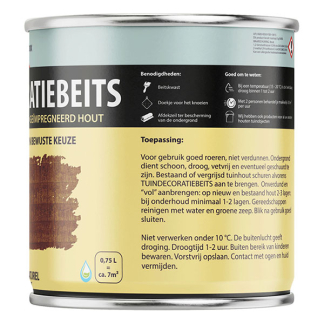 Hermadix Houtbeits | Hermadix | 750 ml (Bruin naturel, Tuinhout, Waterbasis) 25.876.61 K180107205 - 2