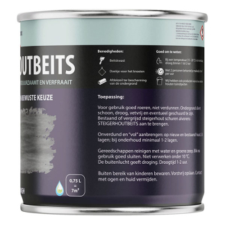 Hermadix Houtbeits | Hermadix | 750 ml (Greywash, Steigerhout, Waterbasis) 25.226.01 K180107201 - 2