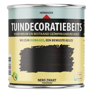Hermadix Houtbeits | Hermadix | 750 ml (Nero zwart, Tuinhout, Waterbasis) 25.872.01 K180107203 - 1