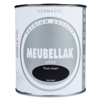 Hermadix Meubellak | Hermadix | 750 ml (Puur zwart krijtmat, Waterbasis) 25.753.01 K180107183 - 