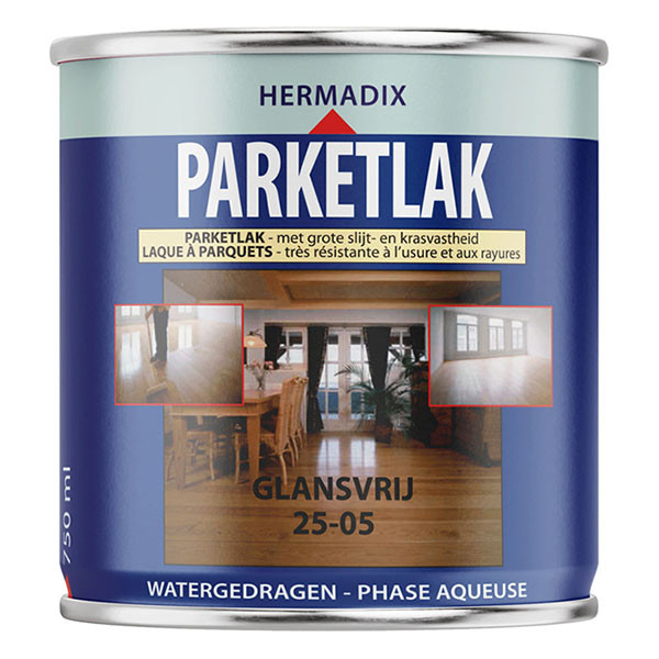 Hermadix Parketlak | Hermadix | 750 ml (Blank, Glansvrij, Waterbasis) 25.744.01 K180107185 - 1