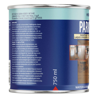 Hermadix Parketlak | Hermadix | 750 ml (Blank, Mat, Waterbasis) 25.742.01 K180107187 - 2