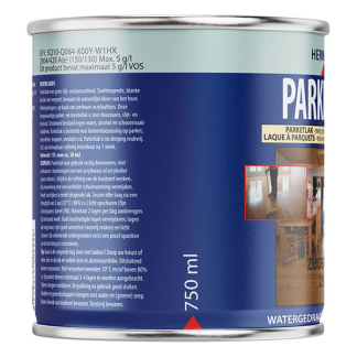 Hermadix Parketlak | Hermadix | 750 ml (Blank, Zijdeglans, Waterbasis) 25.740.01 K180107189 - 2