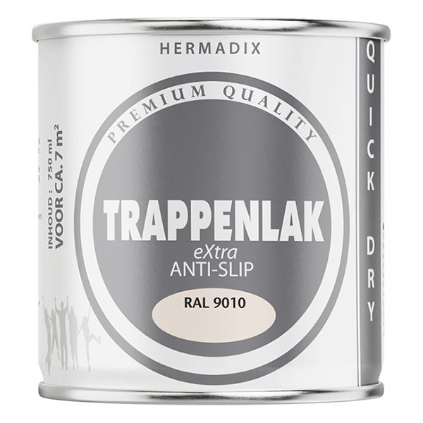 Hermadix Traplak | Hermadix | 750 ml (RAL 9010, Zijdeglans, Waterbasis) 25.775.01 K180107190 - 1