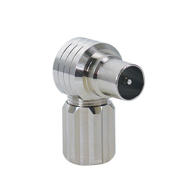 Hirschmann Coax connector - Hirschmann KOKWI 3S (Push On, Haaks, Mannelijk) 3920000615 K060302241 - 1
