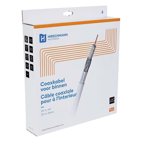 Hirschmann Coax kabel Ziggo op rol - Hirschmann - 20 meter 695020554 K010408721 - 3