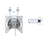 Hirschmann Coax wandcontactdoos - Hirschmann EDC1000 (Ziggo gecertificeerd) 695020898 EDC1000-BL K101301004 - 2