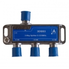 F-connector splitter - Hirschmann (3-weg, 7 dB, Ziggo gecertificeerd)