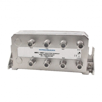 Hirschmann F-connector splitter - Hirschmann (6-weg, 12.5-17 dB, Ziggo gecertificeerd) 695020464 K030408105 - 