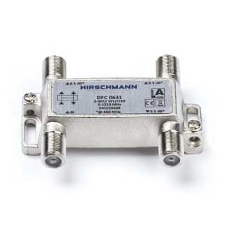 Hirschmann KabelKeur F connector splitter - Hirschmann (3-weg, 5.8 dB, Ziggo gecertificeerd) 695020480 C030408104 - 1