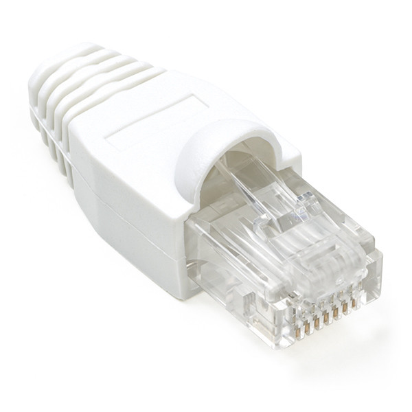 Rj45 Connector Cat6 Utp Voor Stugge Kern Knikbescherming 10 Stuks Hirschmann Kabelshop Nl