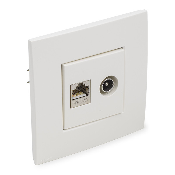 Klooster Implementeren Prominent Wandcontactdoos - Cat6a + Coax (RJ45, Coax, Inbouw) Hirschmann Kabelshop.nl Klooster Implementeren Prominent Wandcontactdoos - Cat6a + Coax (RJ45, Coax, Inbouw) Hirschmann Kabelshop.nl