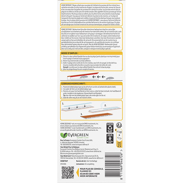 Home Defense Bedwantsen lijmval | Home Defense | 2 stuks HDBBTRAP K170501734 - 2