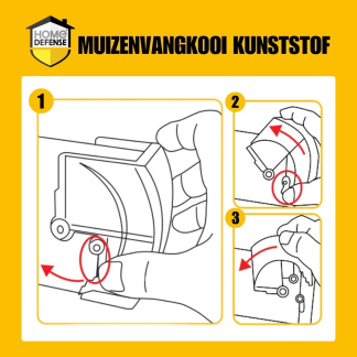 Home Defense Diervriendelijke muizenval | Home Defense | Kunststof (Herbruikbaar) 723129 K170111787 - 7