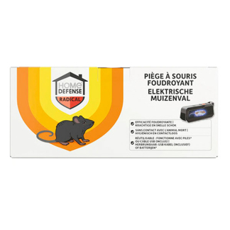 Home Defense Elektrische muizenval | Home Defense  (Herbruikbaar, Batterijen, Adapter) HDSOUELEC K170112139