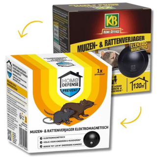 Home Defense Muizen- en rattenverjager | Home Defense | 130m² (Elektromagnetisch) HDULT130 K170505014 - 2