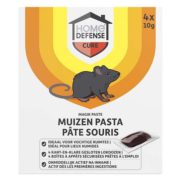 Home Defense Muizen Lokdoos | Home Defense | Pasta (Inclusief lokstof, Snelwerkend, 4 stuks, Magic Paste) 722152 A170505382 - 1
