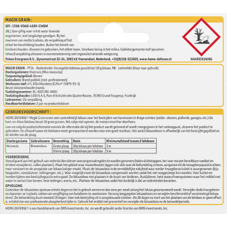 Home Defense Muizengif | Home Defense | Graan (10 gram, Snelwerkend, Inclusief lokdoos) 7202010032 K170505010 - 2
