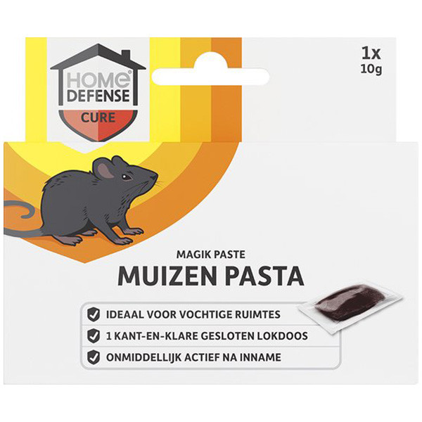 Home Defense Muizengif | Home Defense | Pasta | 10 gram (Snelwerkend, Inclusief lokdoos) 7202010030 K170505009 - 1