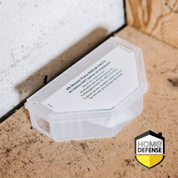 Home Defense Muizengif | Home Defense | Pasta | 10 gram (Snelwerkend, Inclusief lokdoos) 7202010030 K170505009 - 4