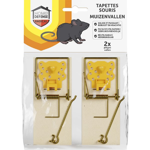 Home Defense Muizenval | Home Defense | 2 stuks (Hout) 28335 HDSOU K170112015 - 1