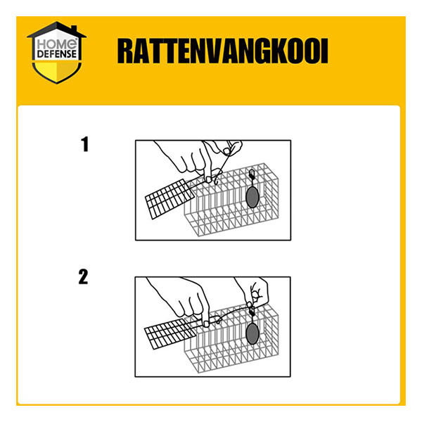Home Defense Rattenvangkooi |  Home Defense | 2 stuks (Metaal) HDRACA K170112140 - 3
