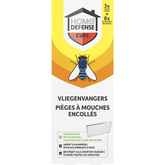 Home Defense Vliegenval | Home Defense (Raamvliegenval, Plakstrip, Gifvrij) 7033329100 K170505016 - 3