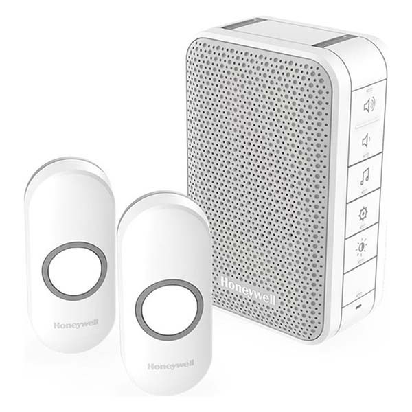 Honeywell Draadloze deurbel | Honeywell (Complete set, 2 beldrukkers, 150 meter, 84 dB) DC313NFB K170113511 - 2