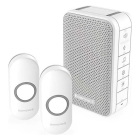 Honeywell Draadloze deurbel | Honeywell (Complete set, 2 beldrukkers, 150 meter, 84 dB) DC313NFB K170113511 - 2