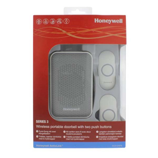 Honeywell Draadloze deurbel | Honeywell (Complete set, 2 beldrukkers, 150 meter, 84 dB) DC313NFB K170113511 - 5