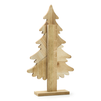 House of Seasons Houten kerstboom | House of Seasons | 22 x 6 x 40 cm (Rustiek, Binnen) 1141298 K151000642 - 2