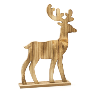 House of Seasons Houten rendier | House of Seasons | 27 x 6 x 41 cm (Rustiek, Binnen) 1159478 K151000644 - 1