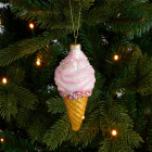 House of Seasons Kerst ornament | House of Seasons |  13.5 x Ø 6 cm (IJsje, Glas, Multicolor) 1113264 K151000696 - 2