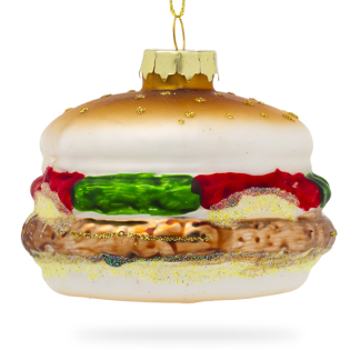 House of Seasons Kerst ornament | House of Seasons |  7 x Ø 9 cm (Hamburger, Glas) 1143232 K151000699 - 1